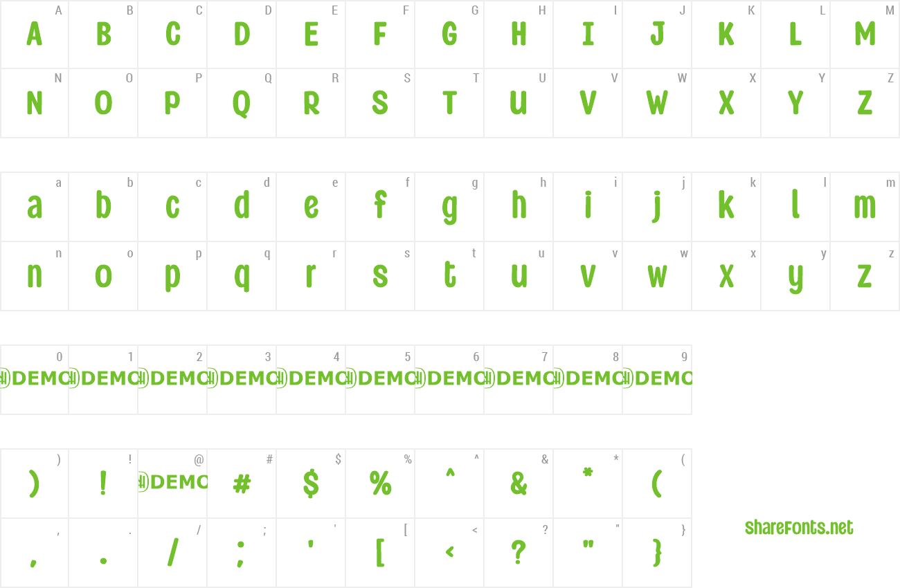 Font Library Records preview